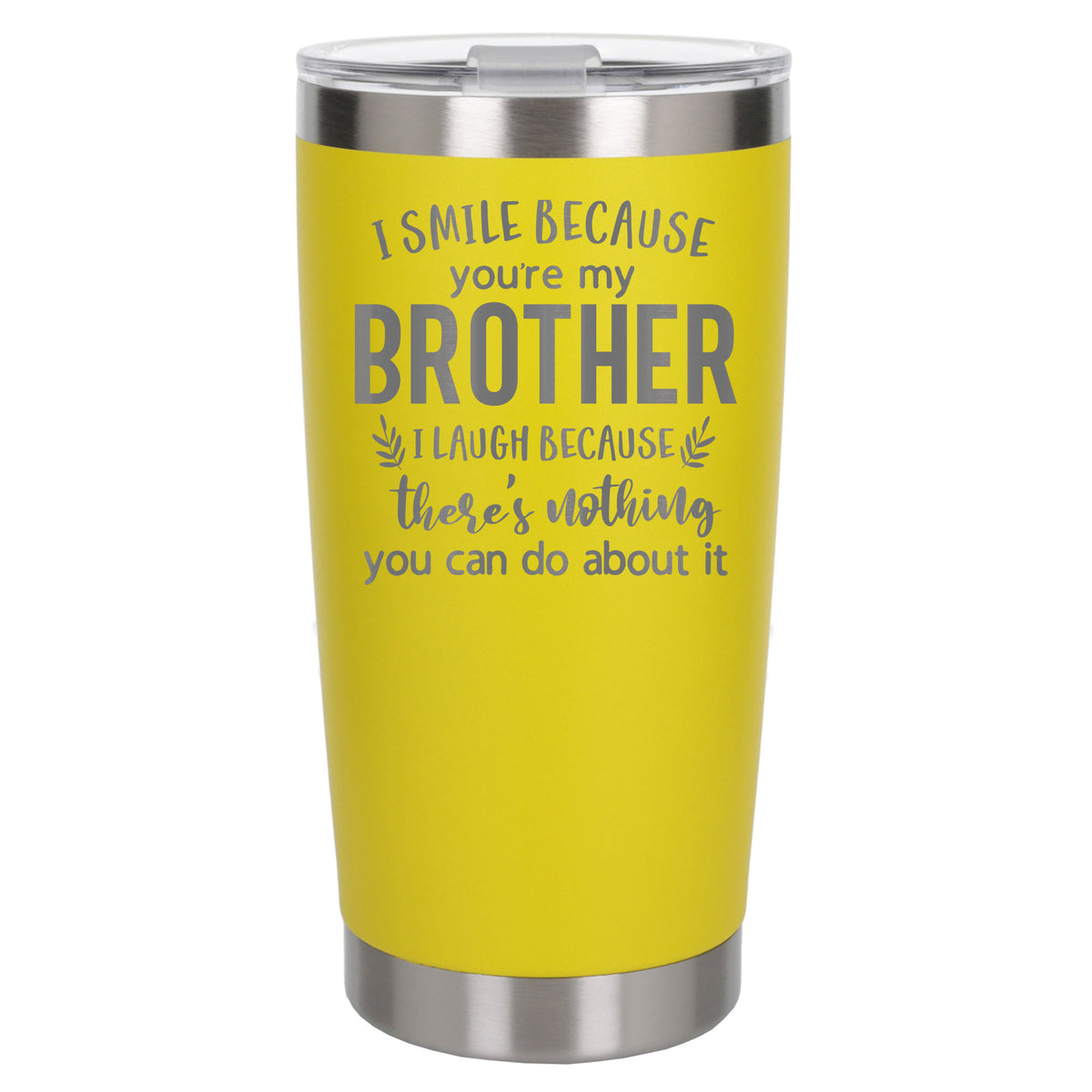 Yellow Thermal Metal Coffee Cup