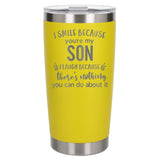 Yellow Thermal Metal Coffee Cup