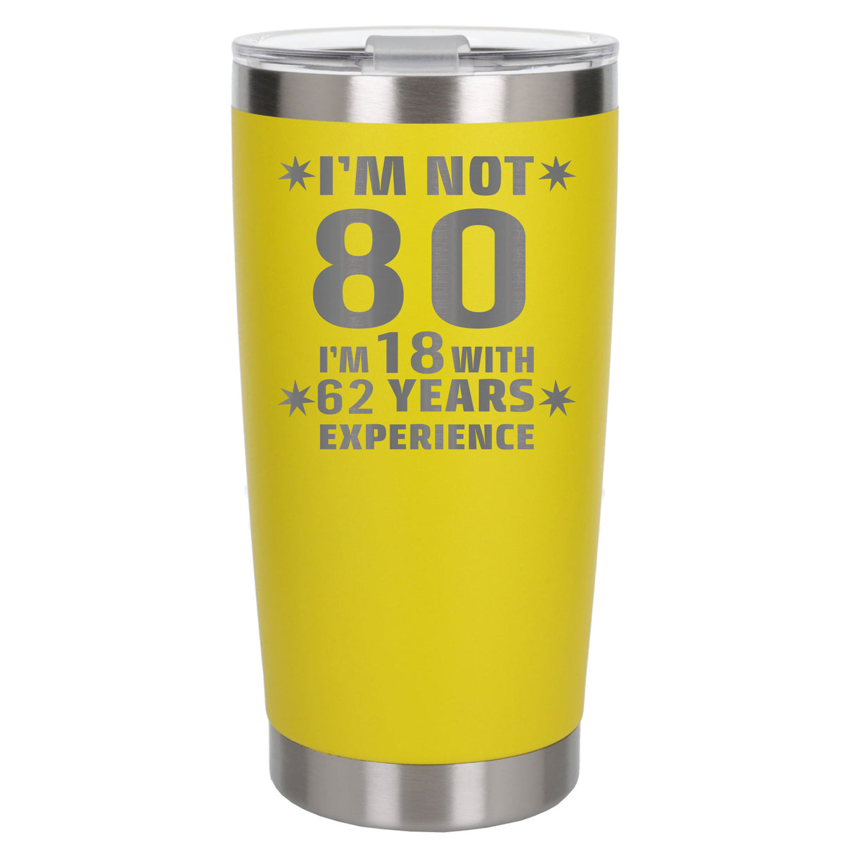 Yellow Thermal Metal Coffee Cup