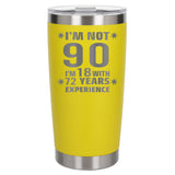 Yellow Thermal Metal Coffee Cup