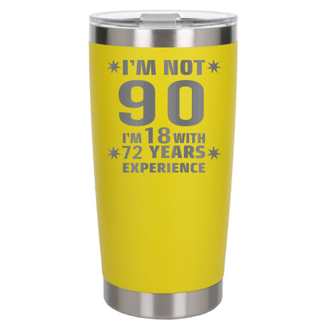 Yellow Thermal Metal Coffee Cup