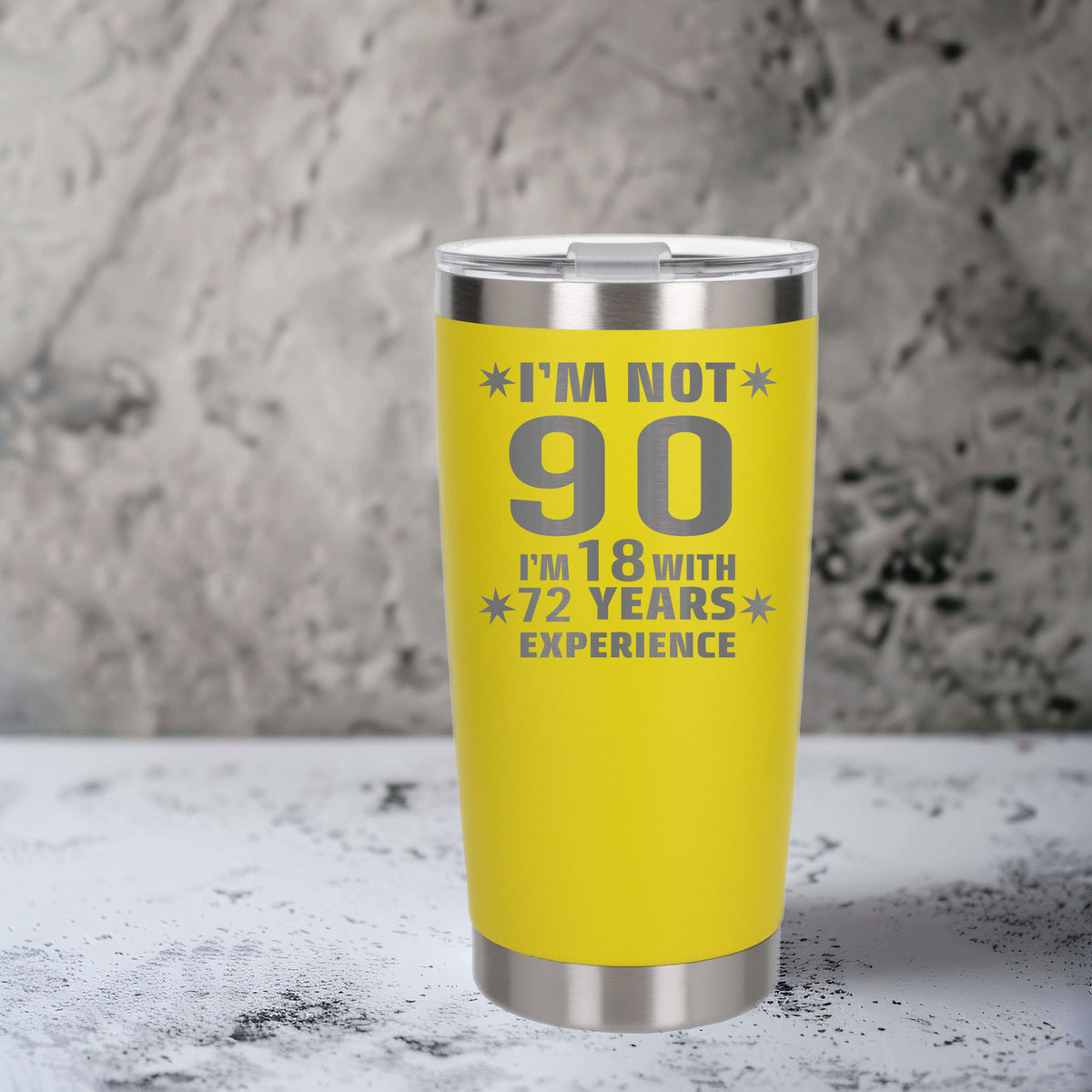 Yellow Thermal Metal Coffee Cup