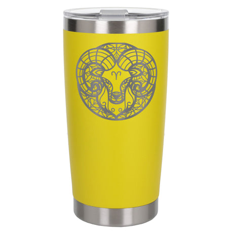 Yellow Thermal Metal Coffee Cup