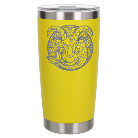 Yellow Thermal Metal Coffee Cup