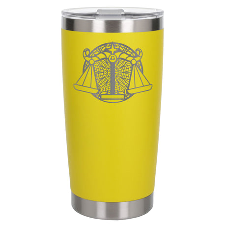 Yellow Thermal Metal Coffee Cup