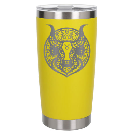Yellow Thermal Metal Coffee Cup