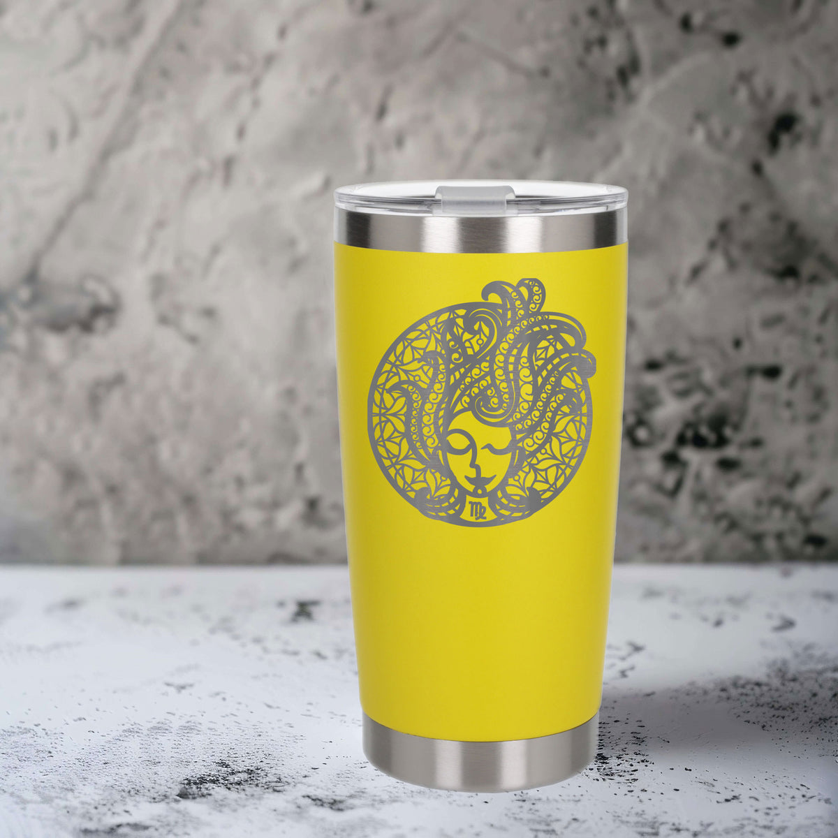 Yellow Thermal Metal Coffee Cup