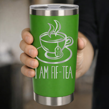 Green Thermal Metal Coffee Cup