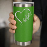 Green Thermal Metal Coffee Cup
