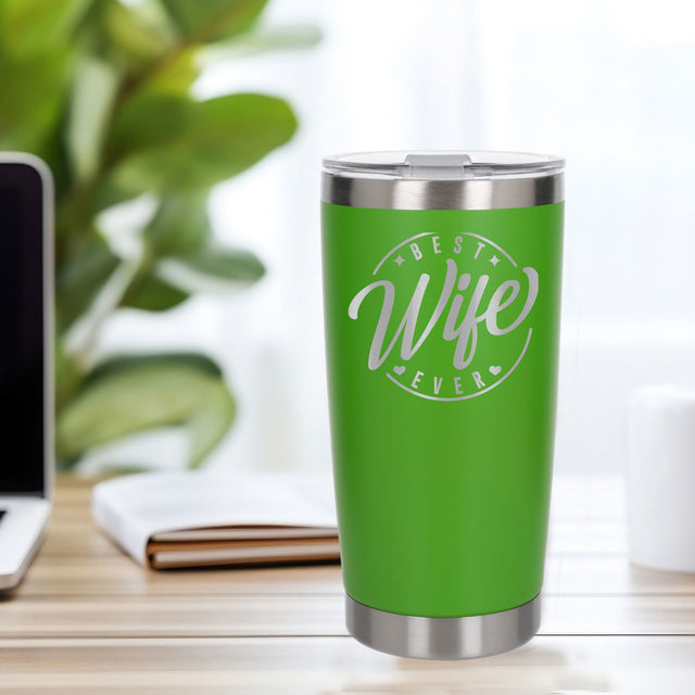 Green Thermal Metal Coffee Cup