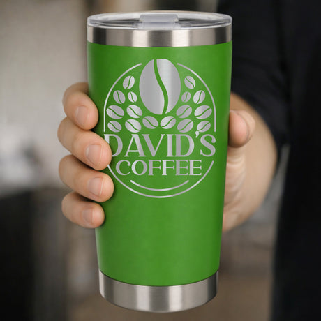 Green Thermal Metal Coffee Cup