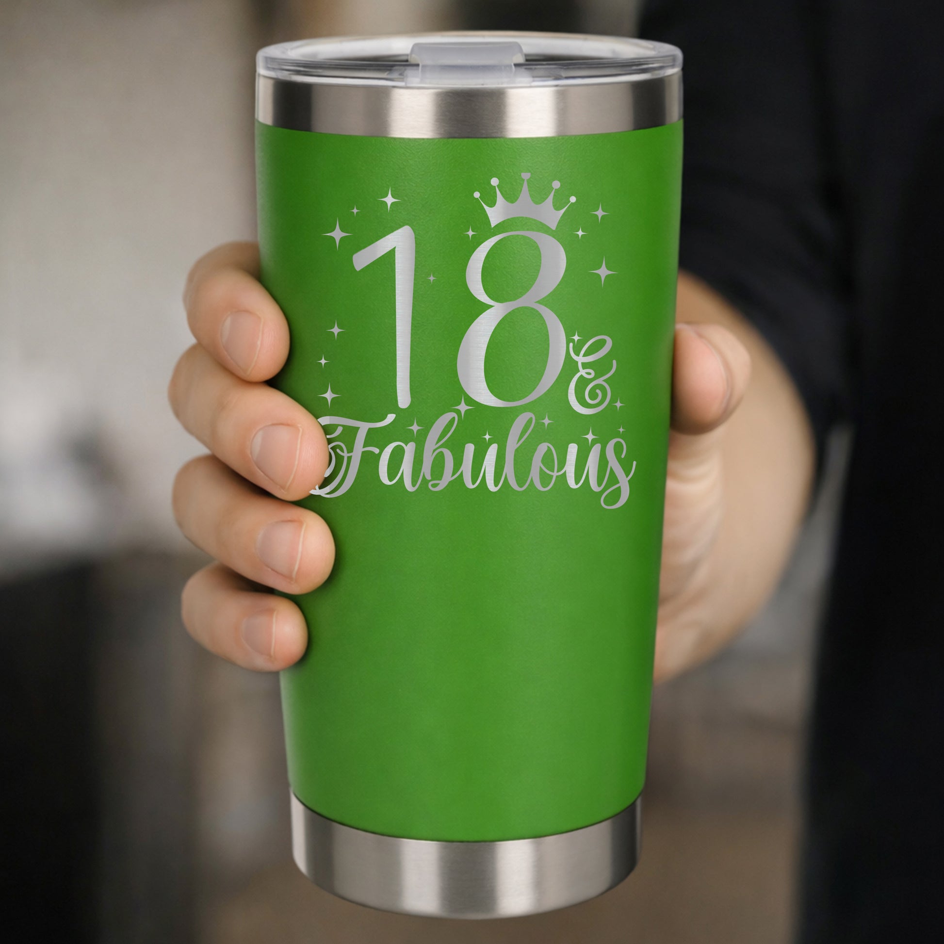 Green Thermal Metal Coffee Cup