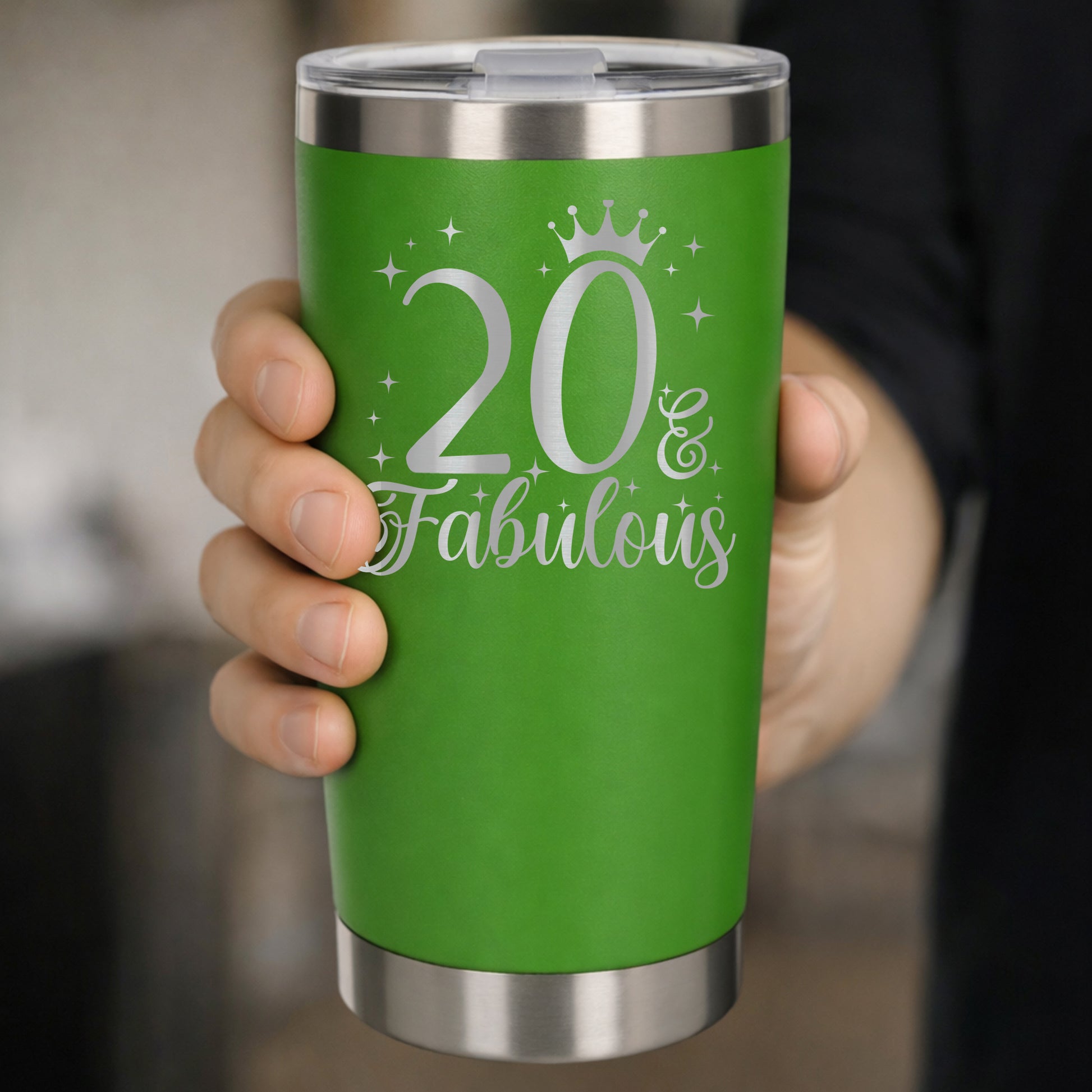 Green Thermal Metal Coffee Cup