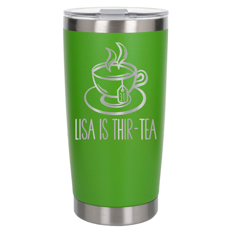 Green Thermal Metal Coffee Cup