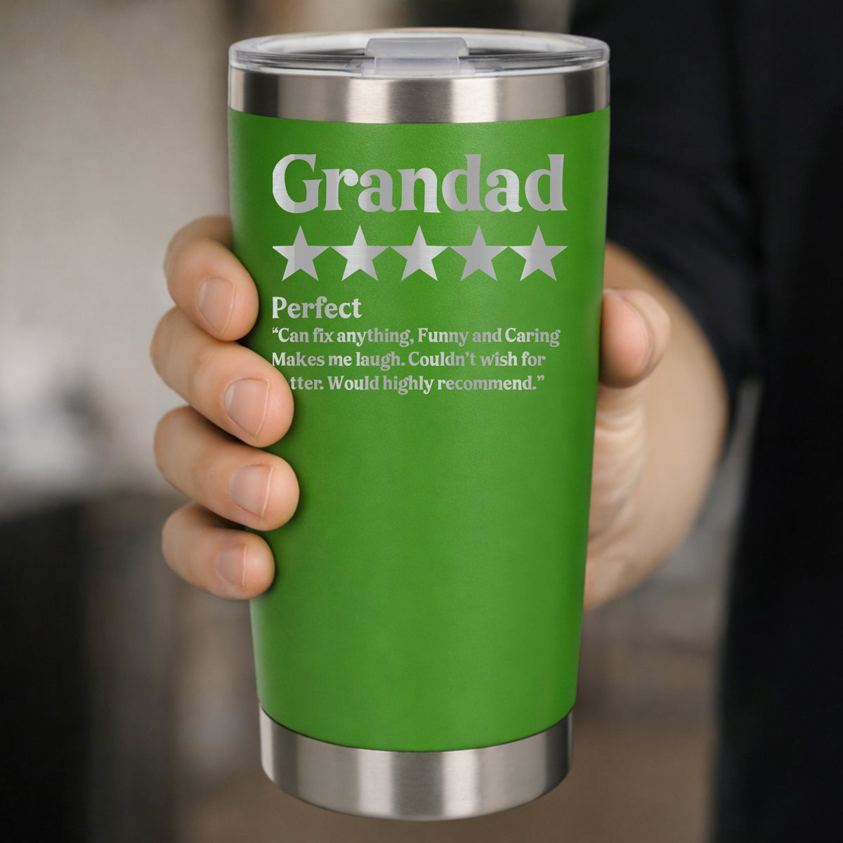 Review Engraved Travel Mug Birthday Gift, Thermal Metal Coffee Cup