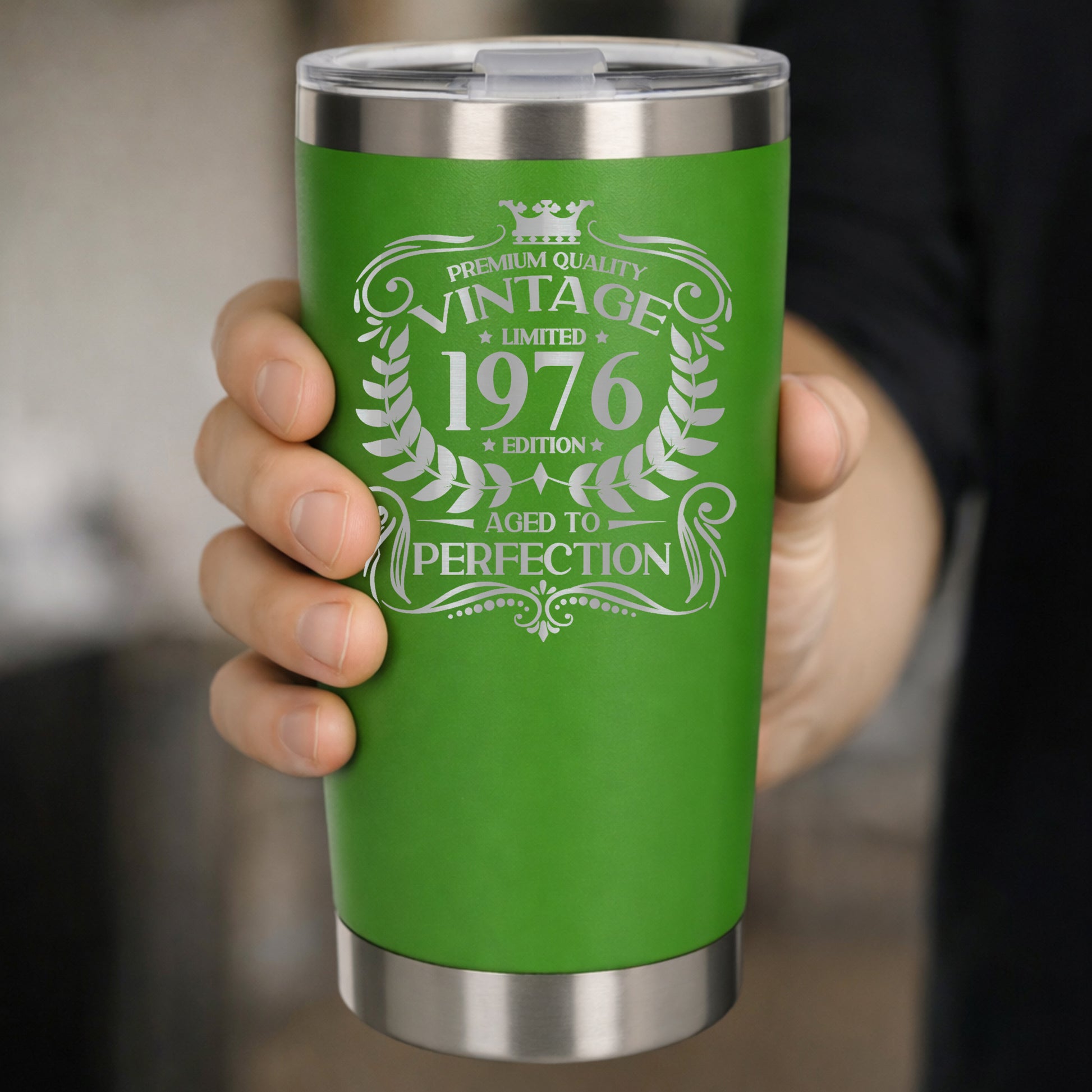 Green Thermal Metal Coffee Cup