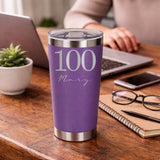 Purple Thermal Metal Coffee Cup
