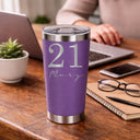 Purple Thermal Metal Coffee Cup
