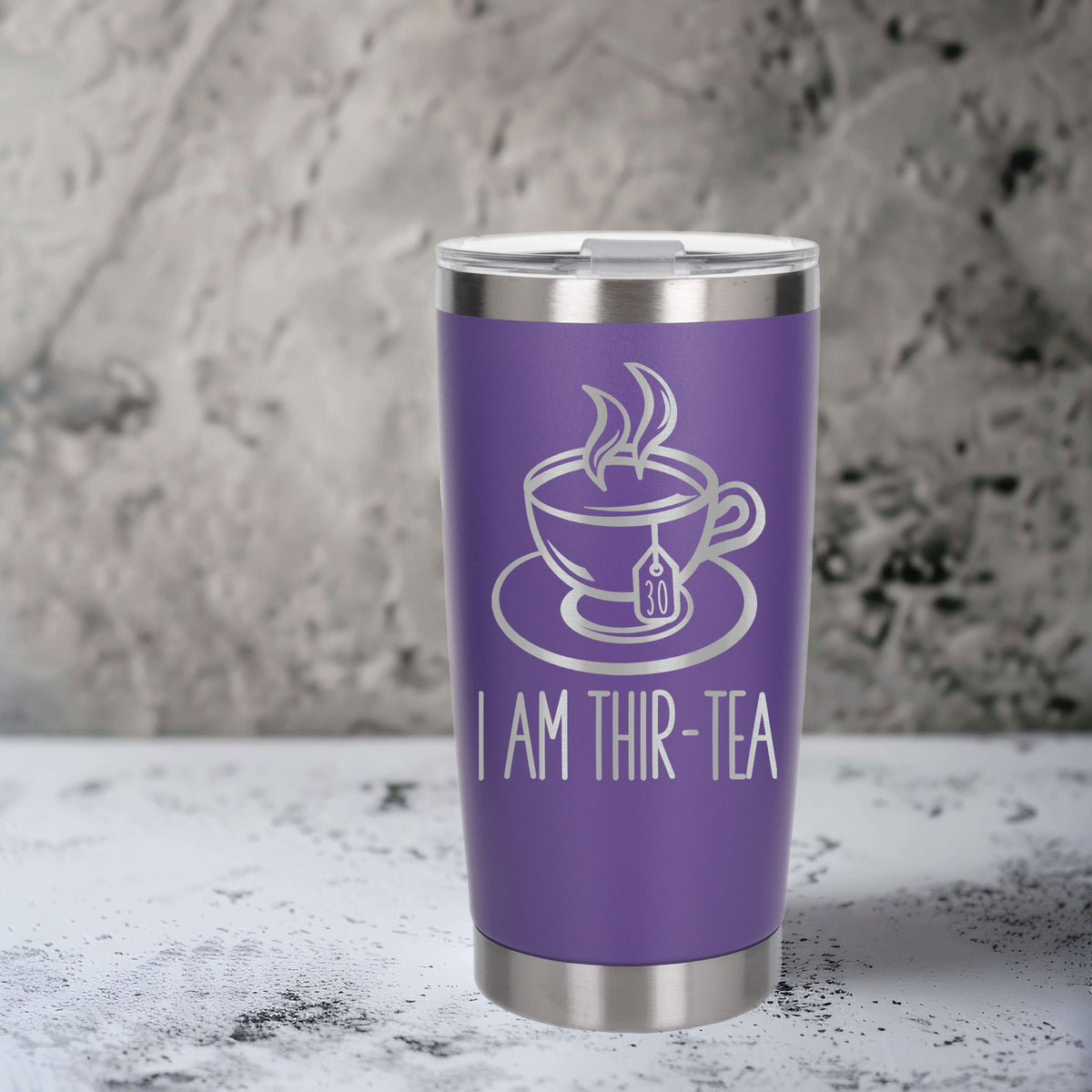 Purple Thermal Metal Coffee Cup