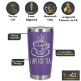 Purple Thermal Metal Coffee Cup