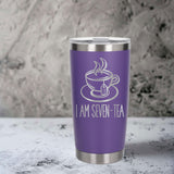 Purple Thermal Metal Coffee Cup
