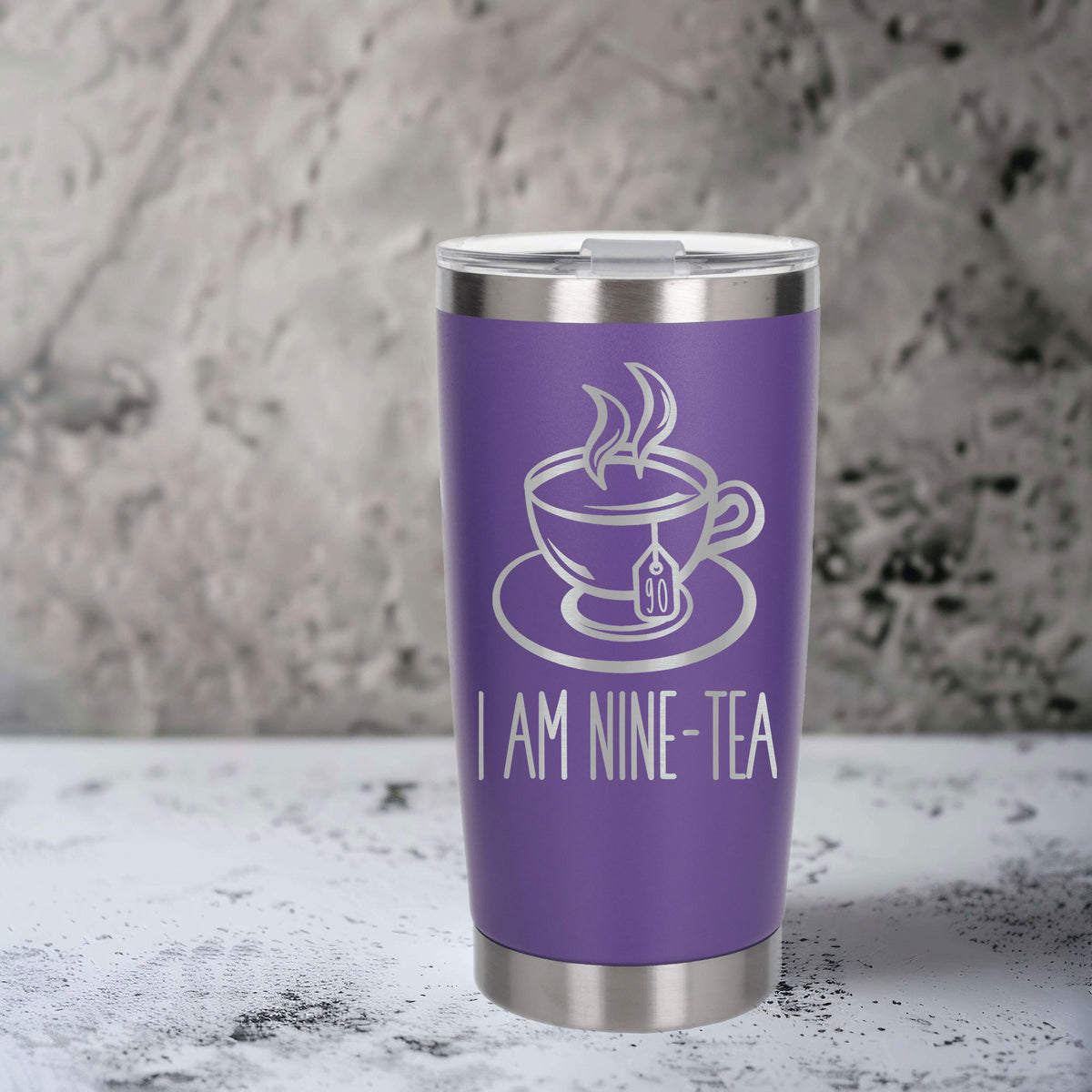 Purple Thermal Metal Coffee Cup