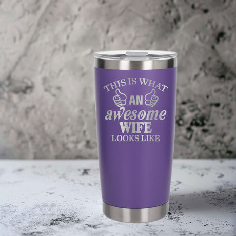 Purple Thermal Metal Coffee Cup