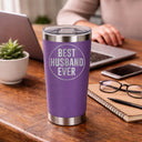 Purple Thermal Metal Coffee Cup