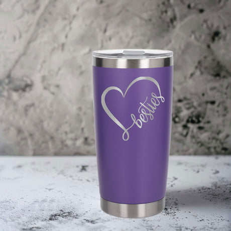 Purple Thermal Metal Coffee Cup