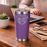 Purple Thermal Metal Coffee Cup