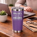 Purple Thermal Metal Coffee Cup