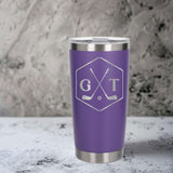 Purple Thermal Metal Coffee Cup