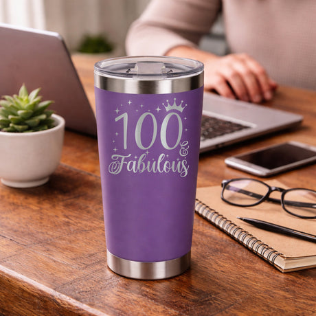 Purple Thermal Metal Coffee Cup