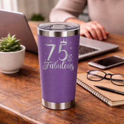 Purple Thermal Metal Coffee Cup