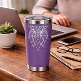Purple Thermal Metal Coffee Cup