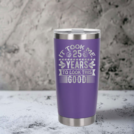 Purple Thermal Metal Coffee Cup