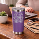 Purple Thermal Metal Coffee Cup