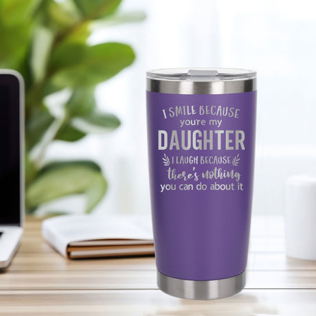 Purple Thermal Metal Coffee Cup