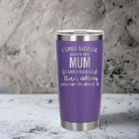 Purple Thermal Metal Coffee Cup