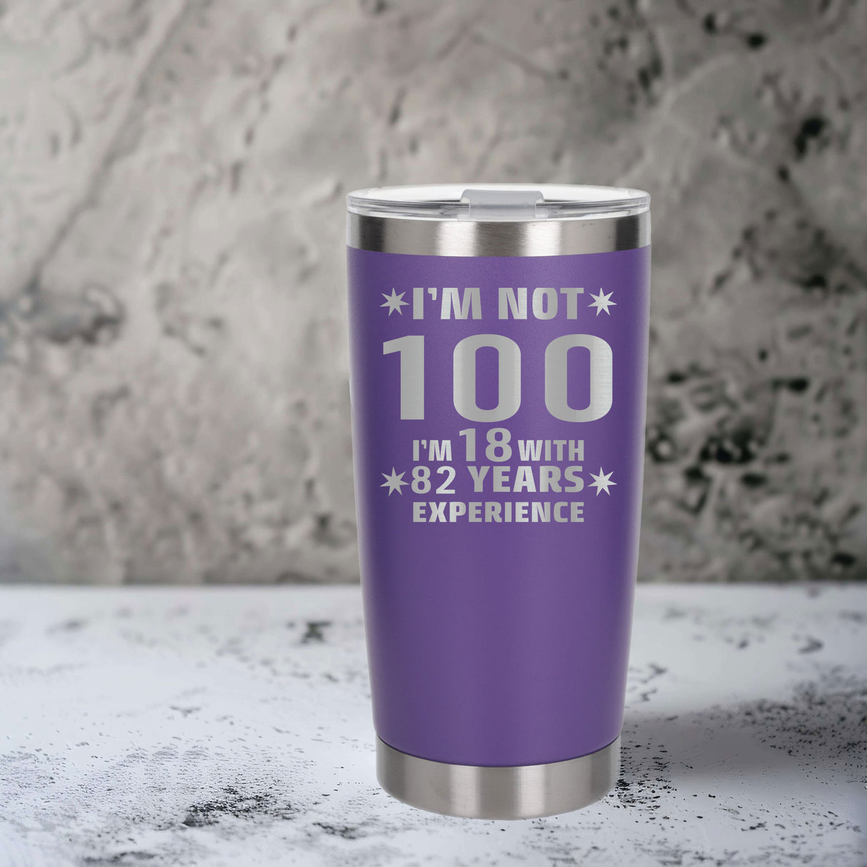 Purple Thermal Metal Coffee Cup