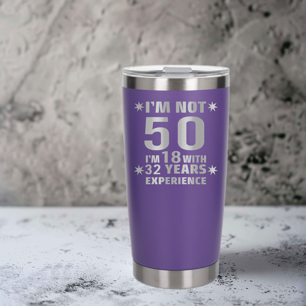 Purple Thermal Metal Coffee Cup