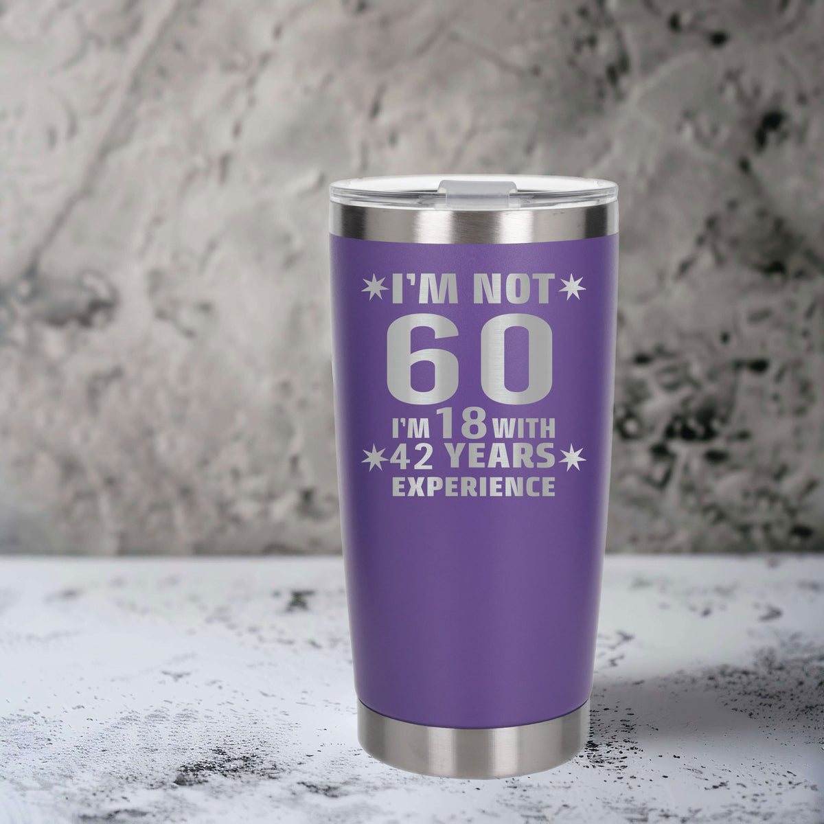 Purple Thermal Metal Coffee Cup