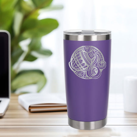 Purple Thermal Metal Coffee Cup