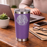 Purple Thermal Metal Coffee Cup