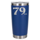 Dark Blue Thermal Metal Coffee Cup