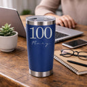 Dark Blue Thermal Metal Coffee Cup