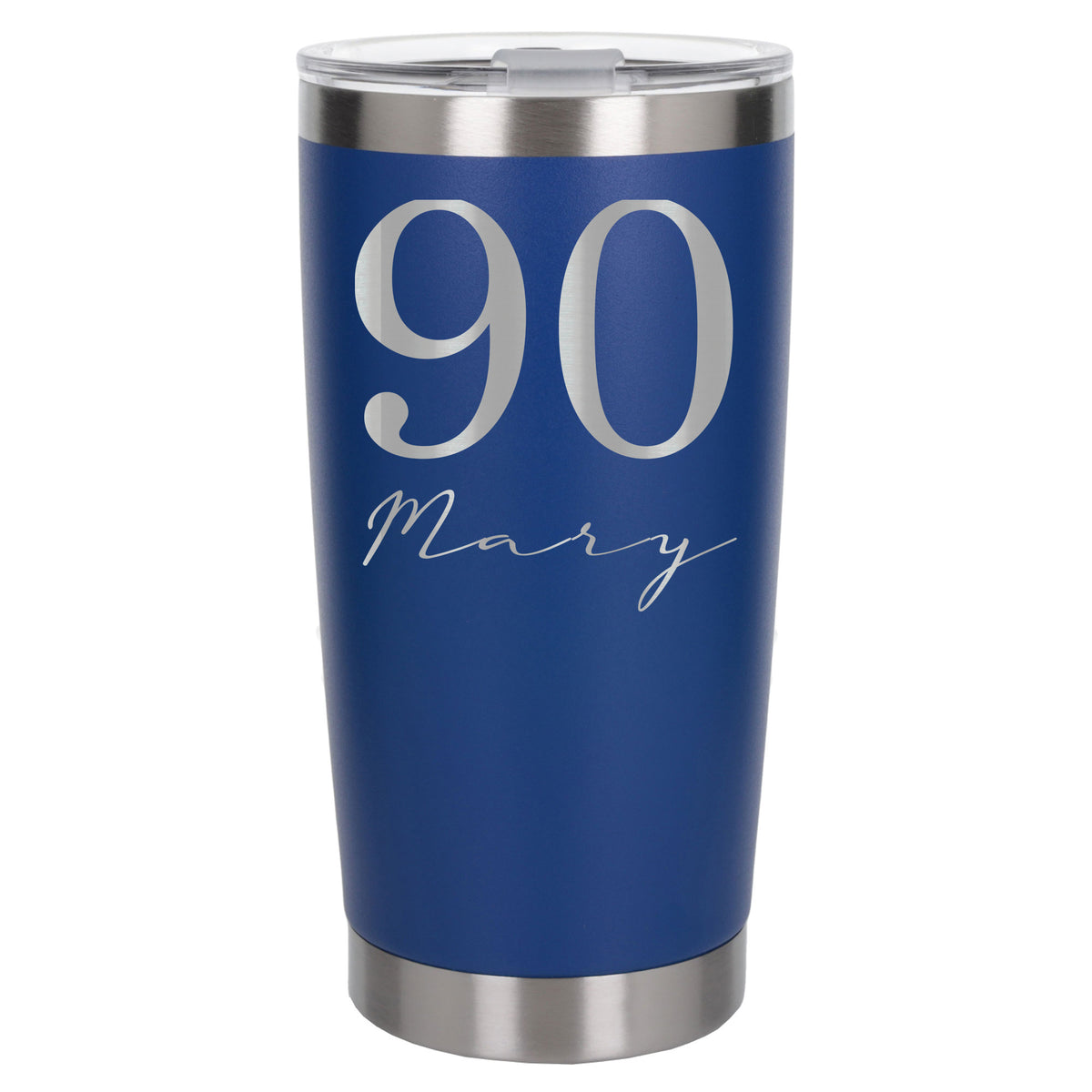 Dark Blue Thermal Metal Coffee Cup