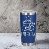 Dark Blue Thermal Metal Coffee Cup
