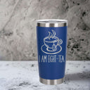 Dark Blue Thermal Metal Coffee Cup