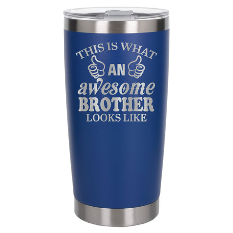 Dark Blue Thermal Metal Coffee Cup
